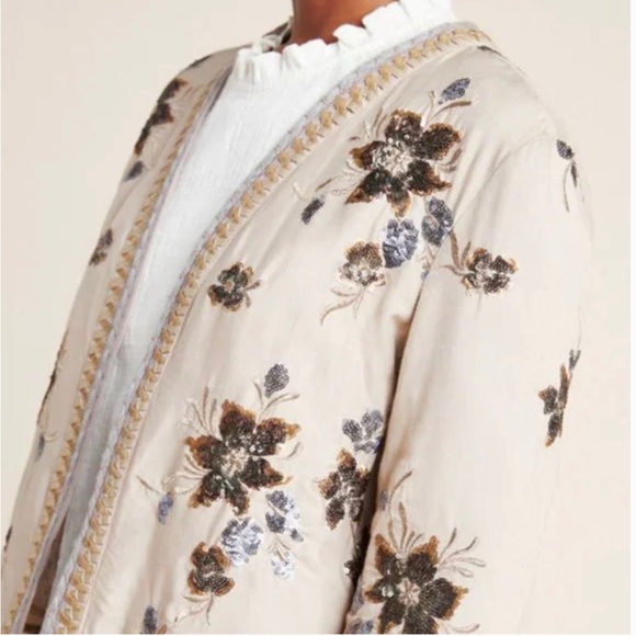 Anthropologie embroidered jacket. Size S - Picture 3 of 9